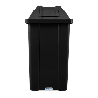 Lixeira 100L Quadrada Preto Basculante JSN Q100P