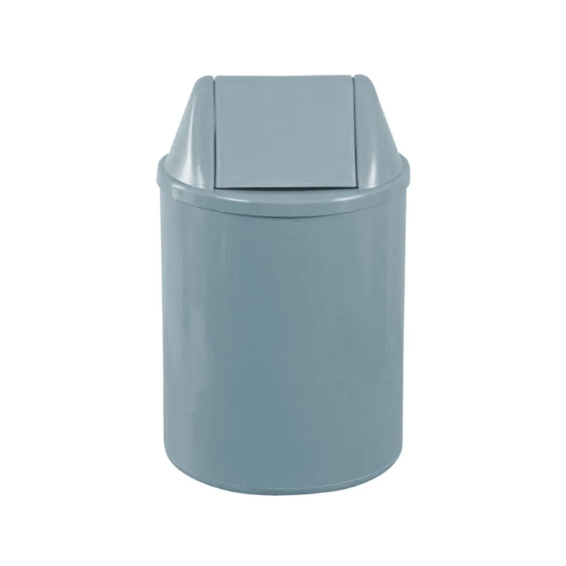 Lixeira 12L Redonda Basculante Cinza JSN EB9C