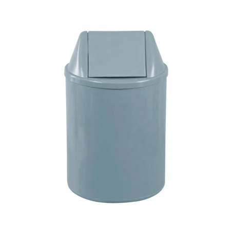Lixeira 12L Redonda Basculante Cinza JSN EB9C