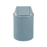 Lixeira 12L Redonda Basculante Cinza JSN EB9C