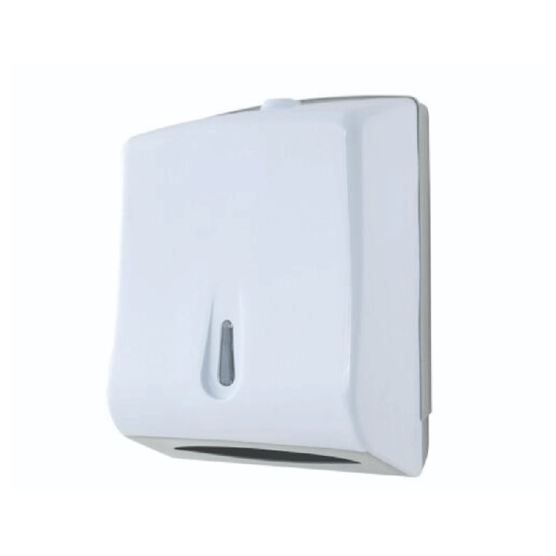 Dispenser Toalheiro para Papel Interfolha 2 e 3 Dobras Branco Sustentável Trilha