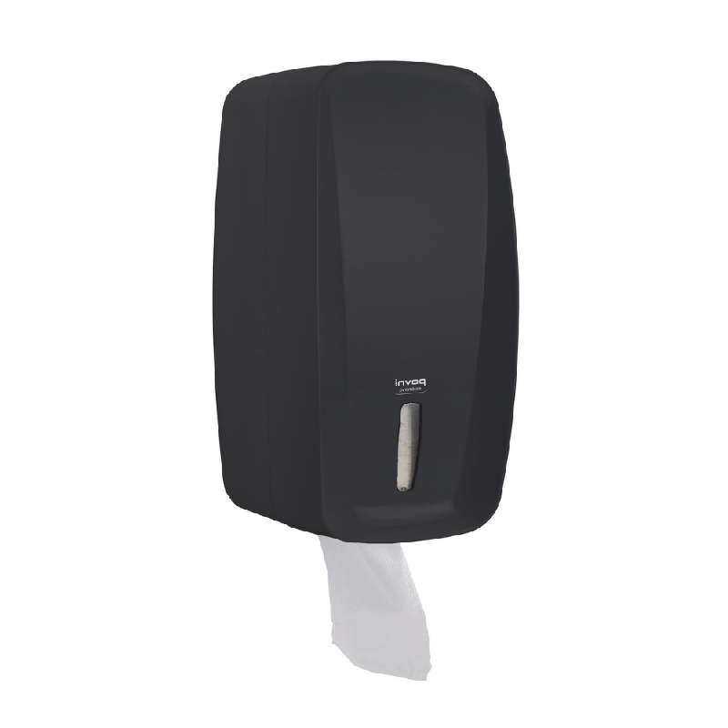 Dispenser para Papel Higiênico Interfolhado Cai cai Preto Invoq