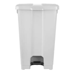 Lixeira 60L Quadrada com Pedal Branco JSN P60B
