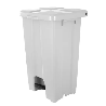 Lixeira 60L Quadrada com Pedal Branco JSN P60B