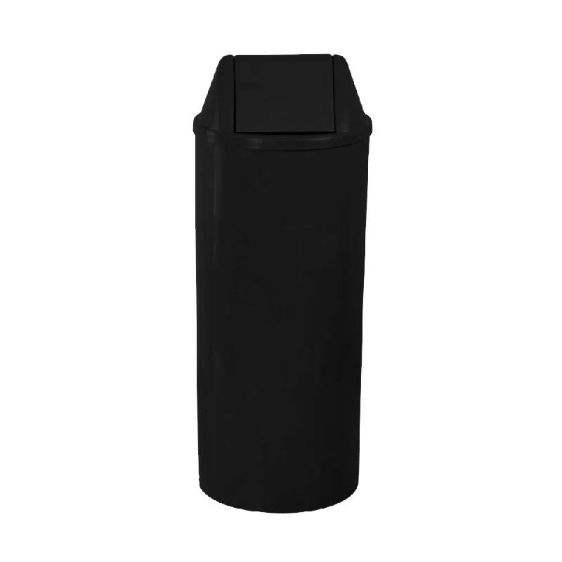Lixeira 22L Redonda Basculante Preta JSN