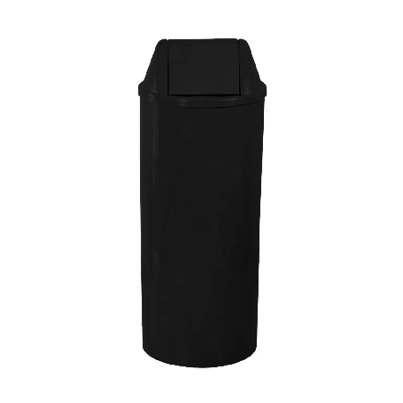 Lixeira 22L Redonda Basculante Preta JSN