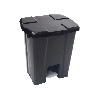 Lixeira 30L Quadrada com Pedal Preto JSN