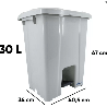 Lixeira 30L Quadrada com Pedal JSN