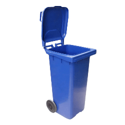 Contentor 120L com Rodas e Tampa Azul JSN C120A