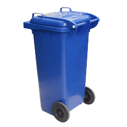 Contentor 120L com Rodas e Tampa Azul JSN C120A