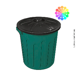 Lixeira 30L Com Tampa Cores Diversas Arqplast