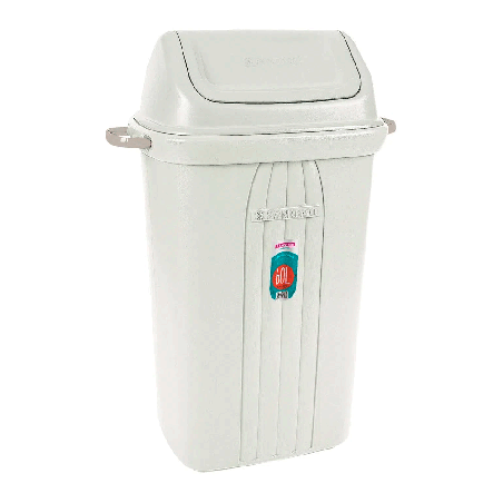 Lixeira 60L Retangular Tampa Basculante Sanremo 9256