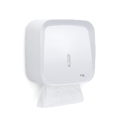 Dispenser Toalheiro para Papel Interfolha 2 e 3 dobras Branco Invoq Premisse