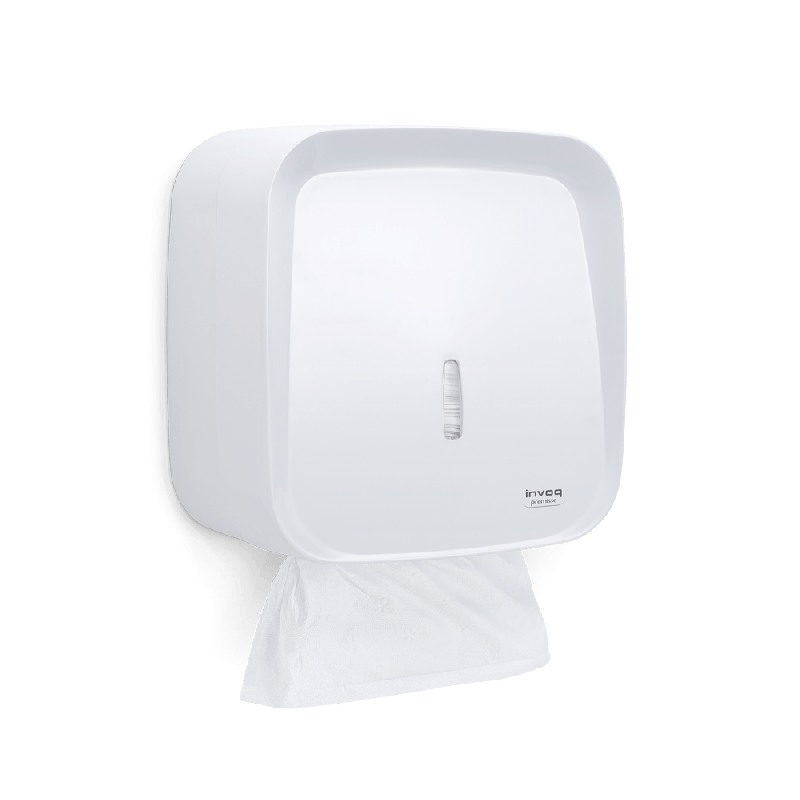 Dispenser Toalheiro para Papel Interfolha 2 e 3 dobras Branco Invoq Premisse