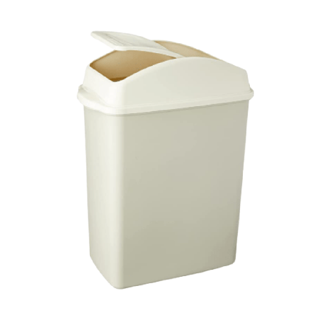 Lixeira 20,5L Retangular Basculante Gelo Sanremo