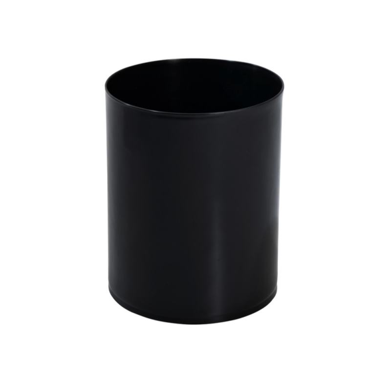 Lixeira 12L Redonda Sem Tampa Preta EB1P JSN