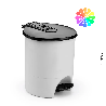 Lixeira 15L Redonda com Pedal Agraplast - Cores Variadas